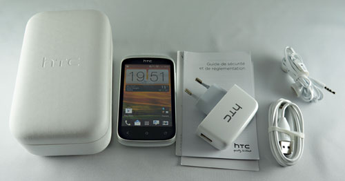 Test HTC Desire C : contenu du pack