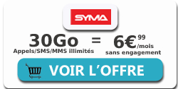promo forfait Syma 30Go
