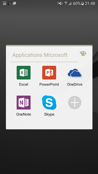 Samsung Galaxy J5 : Suite Microsoft