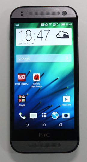 HTC One mini 2 face