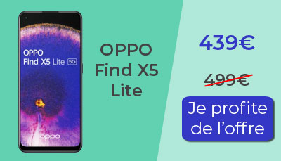 L'Oppo Find X5 Lite est en promo chez Boulanger