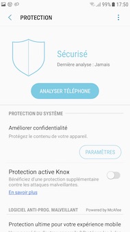 Samsung Galaxy J5 (2017) interface