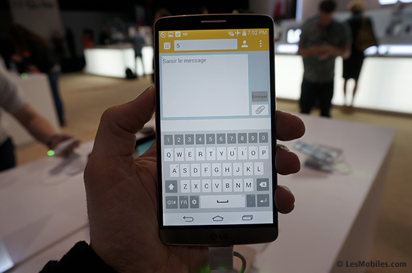 LG G3 : le clavier