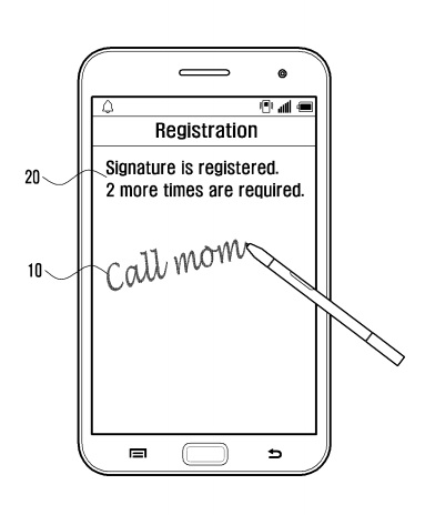 Un nouveau brevet basé sur l’écriture destiné au futur Samsung Galaxy Note 4 ?
