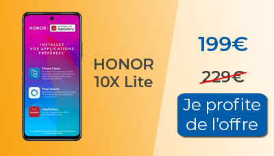 Honor 10X Lite disponible à 199?