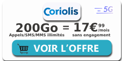 Forfait Coriolis 200 Go
