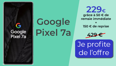 Le Google Pixel 7a avec Orange