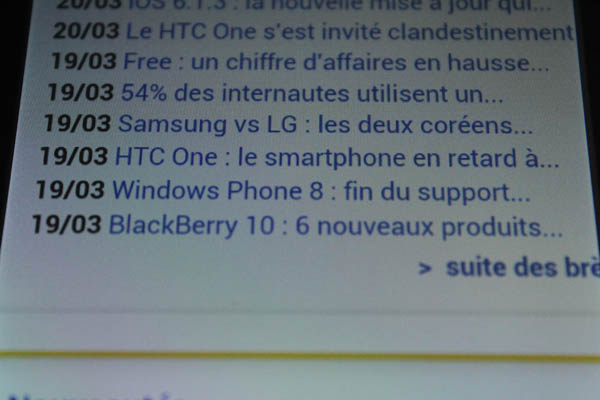Wiko Cink Peax : définition de l'écran
