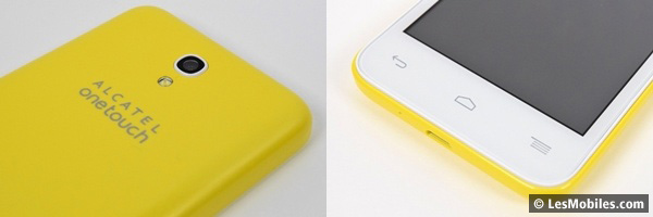 Alcatel OneTouch Pop S3 : appareil photo / boutons de navigation