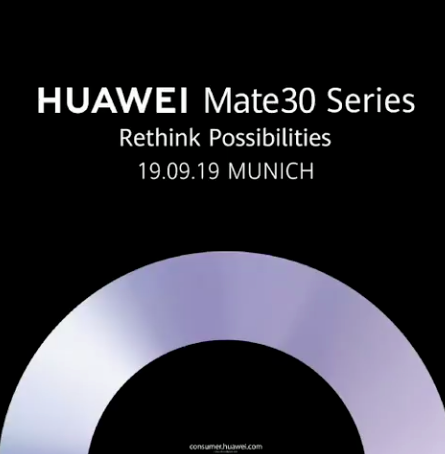 Huawei présentera la série Mate 30 le 19 septembre