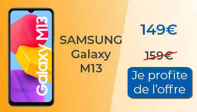 Le Samsung Galaxy M13 est en soldes chez Cdiscount