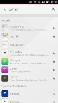 bq Aquaris E4.5 Ubuntu Edition panneau