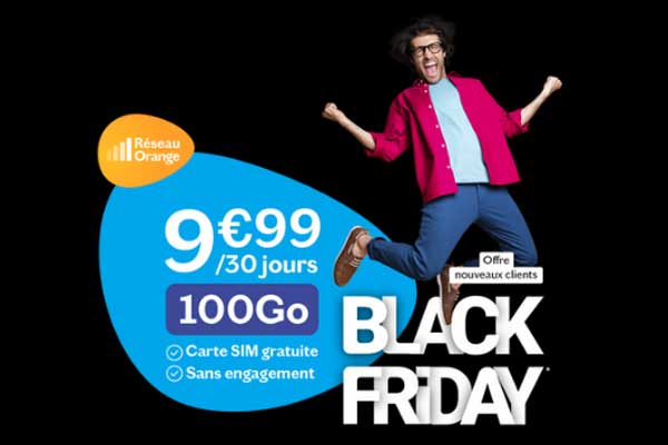 Black Friday : voici trois énormes forfaits mobiles 40, 100Go et 200Go dès 5.99€ par mois sur le réseau Orange
