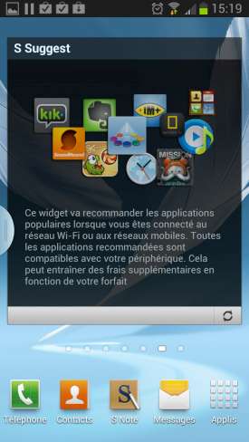 Samsung Galaxy Note 2 : splitscreen