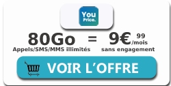 Forfait YouPrice 80 Go