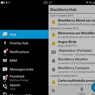 BlackBerry Passport : Hub