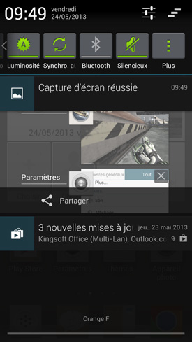 Huawei Ascend P2 : notifications