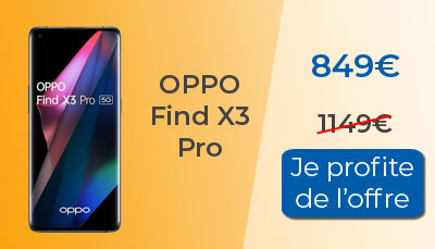 Soldes : Oppo Find X3 Pro à 849? chez RED by SFR