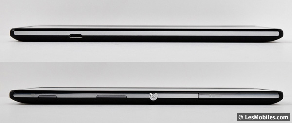 Sony Xperia T3 : gauche / droite