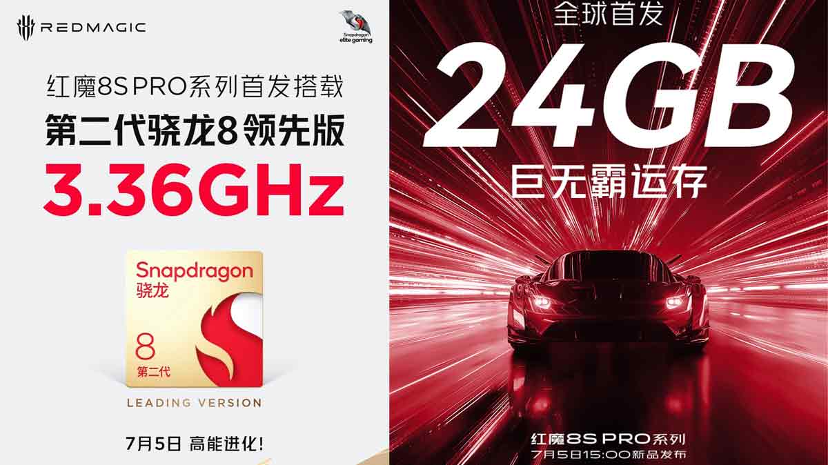 Le Red Magic 8S Pro aura finalement un Soc Qualcomm Snapdragon 8 Gen 2 et jusqu’à 24 Go de RAM