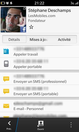 BlackBerry Z10 : système d'exploitation
