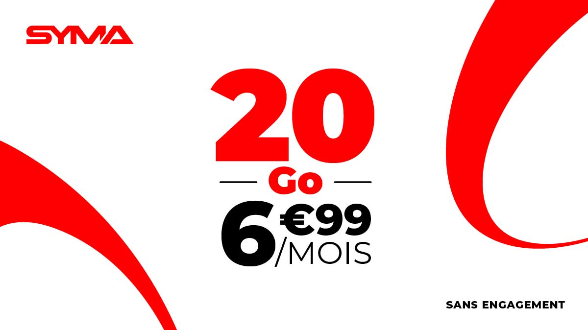 Forfait mobile à petit prix : cette série limitée 20Go à 6.99€ cartonne !