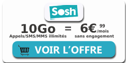 Forfait 10Go sosh