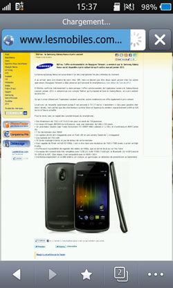 Test Samsung Galaxy Wave 3 processeur 1,4 GHz dos coulissant écran super amoled 4 pouces 5 mégapixels Bada 2.0 Live Panel Samsung Apps