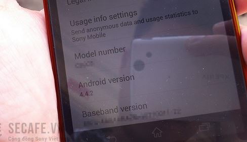 Sony Xperia Z1 : Android 4.4.2 KitKat repéré sur une version rouge
