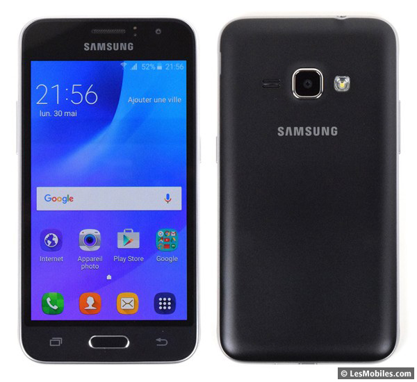 Samsung Galaxy J1 (2016) : avant / arrière