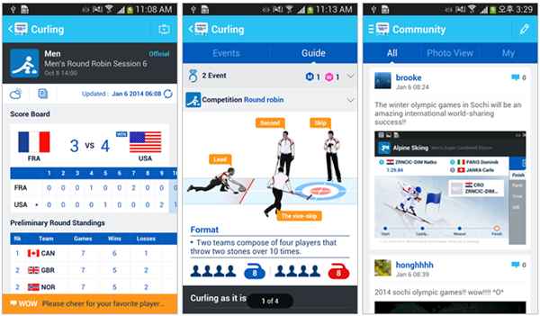 Sotchi 2014 WOW : l'application officielle des JO est disponible sur Android