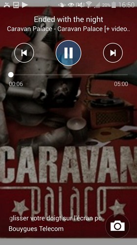 Samsung Galaxy S5 : lecteur audio