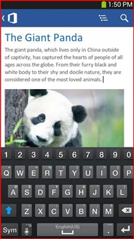 Microsoft Word pour Android