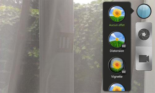 Test HTC One V : interface fonction photo