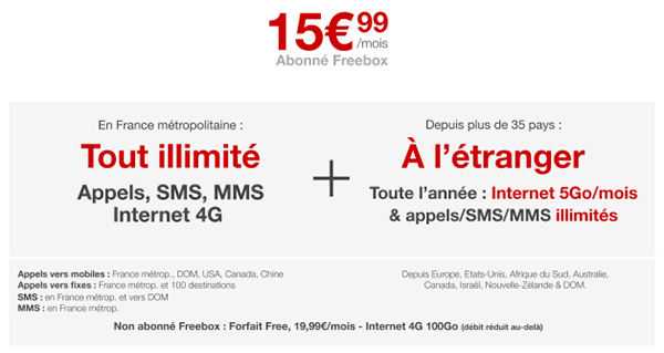 Free Mobile lance un forfait 4G en illimité pour les abonnés Freebox