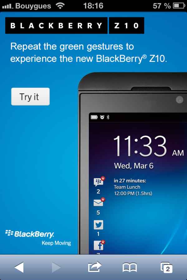 Essayez BlackBerry 10 sur votre Android ou votre iPhone