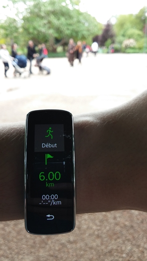Samsung Gear Fit : Exercice