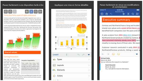 La version iPhone de Microsoft Office désormais totalement gratuite