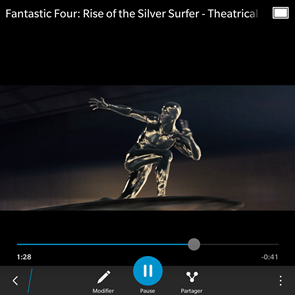 BlackBerry Passport : lecteur vidéo