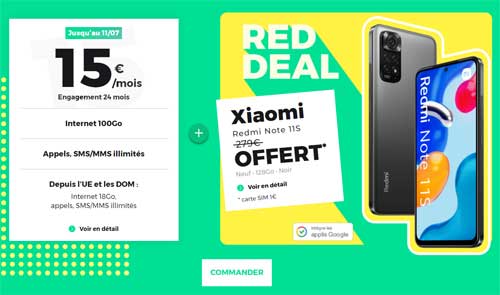 Xiaomi Redmi note 11s red deal