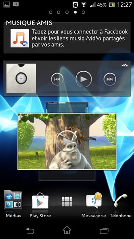 Sony Xperia T : widget photos