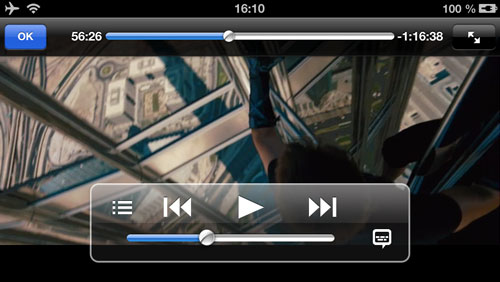 Test iPhone 5 : lecteur vidéo