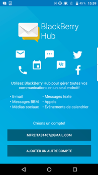 Blackberry Priv : Hub