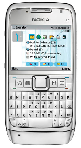 Nokia E66 et E71 dédiés aux e-mails