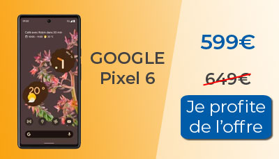 Le Google Pixel 6 est en promotion chez RED by SFR