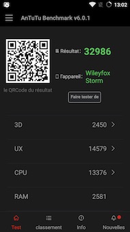 Wileyfox Storm performance