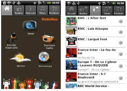 RadioMee (Orange) débarque sur Android