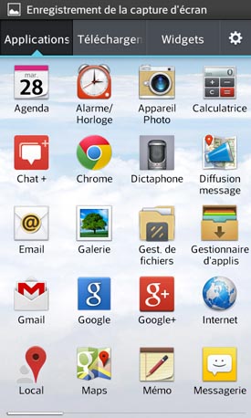LG Optimus L5 II : applications
