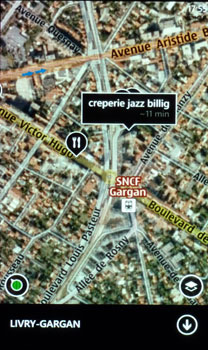 Test Nokia Lumia 710 : Nokia Cartes