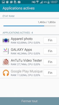 Galaxy A5 interface
